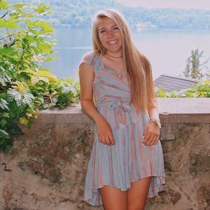 Free People Pastel Striped Dress